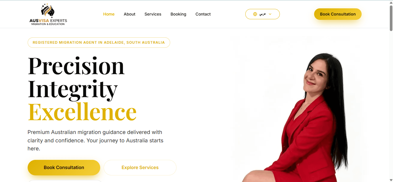 AusVisa Experts website preview
